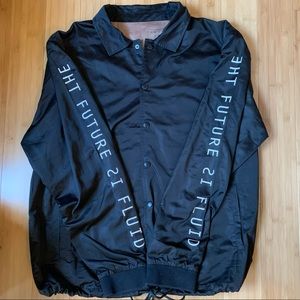 Wildfang Satin THE FUTURE IS FLUID Bomber